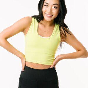 Zyia Active Stronger Tank in Lime Size XS